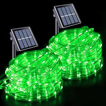 JMEXSUSS 2 * 200 LED Green Solar Halloween Lights