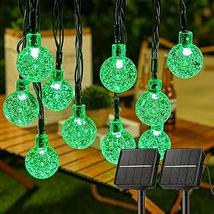 Brightown Solar String Lights Outdoor 120 LED 72 Ft Total, Solar Powered Patio Lights with 8 Lighting Mode for Garden Yard Porch Wedding Party Decor (Green)