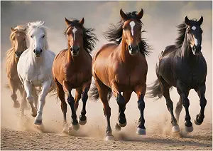 Wild Horses Large Decoupage Paper, 21" x 29" (for Furniture, large projects) by The Shabby Hummingbird