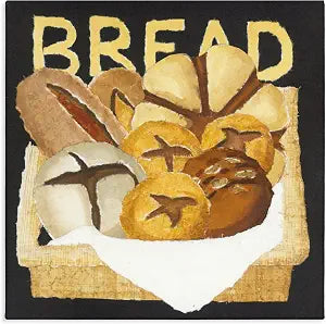 Stupell Industries Bread Assorted Box Kitchen, 17 x 17 Inch Canvas Wall Art