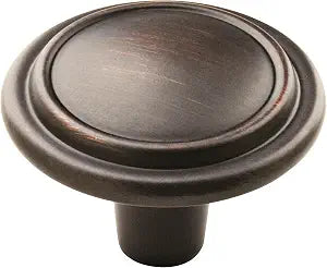 Amerock 1-1/4" Round Hatfield Oil-Rubbed Bronze Cabinet Knob