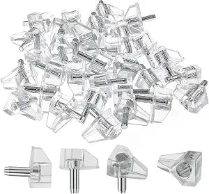 Shelf Support Peg, Clear, 3mm / 1/8 Inch, 30pcs