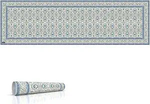 Heat Resistant Table Runner, 39 x 12 Inch - Ikat Design