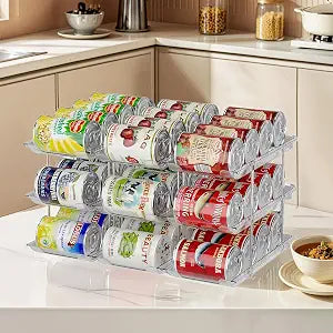 Can Organizer for Pantry, 3-Tier Combinable Can Rack