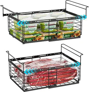iSPECLE Freezer Organizer Bins - Adjustable Fits Chest Freezers 10-20 Cu Ft