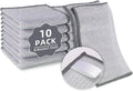 PIPUHA 10 Pack Non-Scratch Stainless Steel Scrubber, Reusable Diamond Weave Scrubber Cloths for Kitchen, Heavy-Duty Metallic Fiber Cleaning Cloth for Cookware, Dishes, Sinks, Easy-Rinse & Quick-Dry