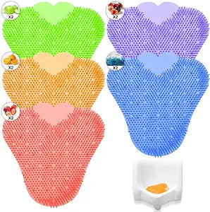 10 Pcs Urinal Screen Deodorizer, Premium Anti-Splash Urinal Screen, Urinal Cakes Deodorizer Urinal Mats Screens Scented with Long-Lasting Fragrance for Men Toilet Bathroom Airport Office Mall Hotel