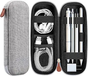 AGPTEK Case Holder for Apple Pencil, Slim PU Hard Leather Carrying Pouch