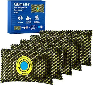 100g5 PackColor-Indicating Desiccant Packs for Storage, Yellow
