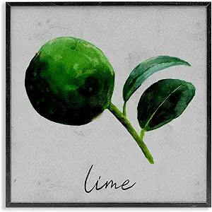 Kitchen Lime Still Life, 12 x 12 Inch Framed Gicle Print
