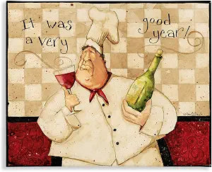 Stupell Industries Chef Wine Phrase Kitchen, 24 x 30 Inch Canvas Wall Art