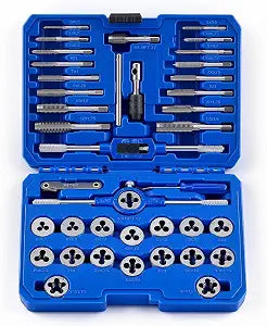 OMT Metric Tap and Die Set, Thread Repair and Cutting Kit with Wrenches