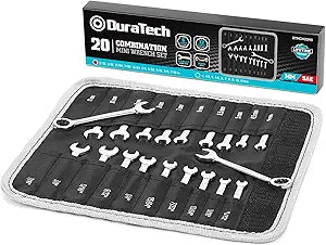 DURATECH Mini Wrench Set, Small Ignition Wrench Set, Mirror Polished
