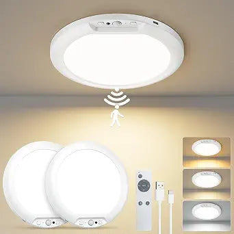 Otovoda Rechargeable Motion Sensor Ceiling Light,Battery Operated,Magnetic