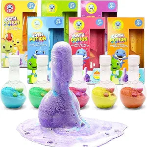 SWCANDY Kids Bath Potion, 6-Pack Fizzy Bath Bomb Science Toys, Ages 3+