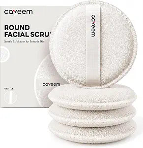Caveem 4-Pack Facial Sponges (Cream)