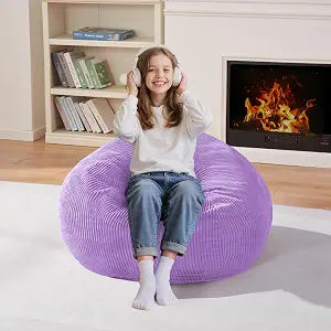 Homguava 2FT Bean Bag Chair,Teardrop Beanbag Chair Bean Bags with Handle