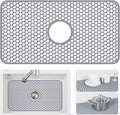 Bestjing Silicone Sink Protectors for Kitchen Sink-26"x 14" Center Drain