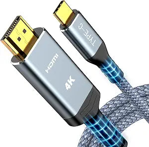 Highwings USB C to HDMI Cable 9ft (4K@60Hz), USB 3.1 Type C to HDMI