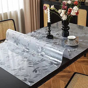 OstepDecor Floral Table Protector 36" x 60", 1.5mm Thick Vinyl Desk Mat