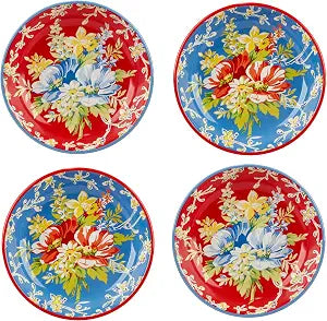 Certified International Blossom 38 oz. Soup/Cereal Bowls,Set of 4, Multicolor
