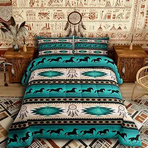 Erosebridal Horse Dream Comforter Set Catchers Bedding Set Full Size