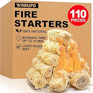 110 PCS Fire Starter, Fire Starter for Campfire, Light Compact Gear