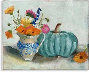Autumnal Botanicals Still Life, 16 x 20 Inch Canvas Wall Art