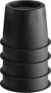 Lufia 3 Inch Bed Furniture Risers, Heavy Duty Bed Risers with Non-Slip Pad Ideal for Bed, Sofa, Table, Chair or Desk (Black, 3 inch, 4 Pack)