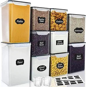 VERONES Large Tall Airtight Food Storage Containers, 10 PACK Containers Set