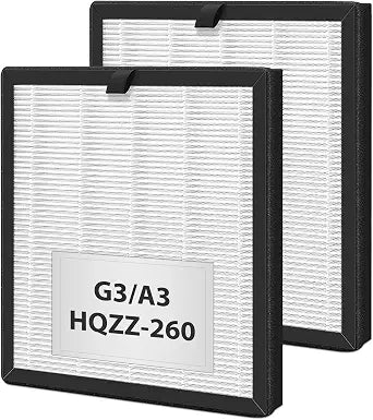2 Pack G3 Filter for AMEIFU G3 Sferf-30(FXAP2W), VEWIOR A3 Air Purifier