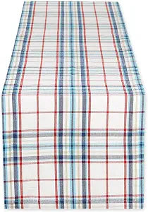 DII Nantucket Kitchen Collection Cotton, Machine Washable, Table Runner, 14x72