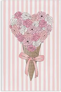 Stupell Industries Flower Bouquet Ice Cream, 20 x 30 Inch Canvas Wall Art
