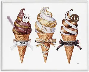 Sweet Glam Ice Cream Pop, 16 x 20 Inch Framed Gicle Print