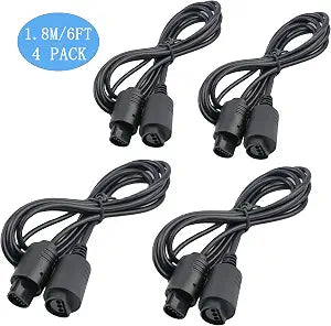 N64 Extension Cables for Nintendo N64 64 Controller (4 Packs)