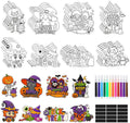 32 Pcs Halloween Crafts DIY Fridge Magnet Set Party Favors Decor Activity