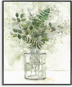 Herb Plant Arrangement Vase, 16 x 20 Inch Framed Gicle Print