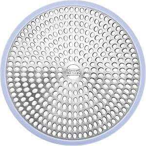 LEKEYE Shower Drain Hair Catcher | Strainer | Shower Stall Drain Cover | Bathroom Drain Protector Stainless Steel and Silicone(Light Blue)