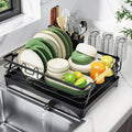 Epicano Dish Drying Rack for Kitchen Counter,Black,Large Capacity