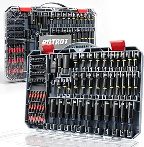 80PCS Magnetic Impac Nut Driver Set, Metric & SAE Socket Set, Storage Box