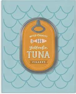 Nautical Tuna Tin Kitchen Wall, 16 x 20 Inch Canvas Wall Art