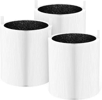 3 Packs 511 Replacement Filters Compatible with Blueair Blue Pure 511, 2-in-1 Filter of Premium and Activated Carbon Filter