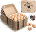 Fullhawl 24 Pack Square Egg Cartons Paper Pulp Bulk with Stamper, 3 * 4