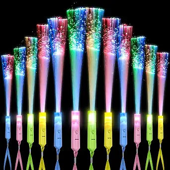 36 PCS Glow Sticks Fiber Optic Wand,Glow in the Dark Party Supplies