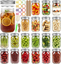 Haneye 12 oz Mason Jars with Regular Mouth Lids 20 Pack
