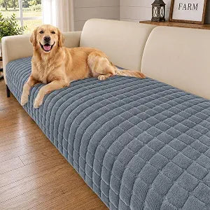 Smiry Velvet Couch Cover for Dogs, Non Slip Soft Sofa Protector for Pets