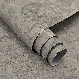 3yecao Grey Concrete Contact Paper Gray Concrete Wallpaper Peel and Stick