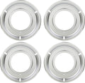 KITCHEN BASICS 101 Made in the USA 5303131115, 540T014P01 and RGP 300 Replacement Round Range Gas Stove Drip Pans for Frigidaire and Tappan, 4 Pack