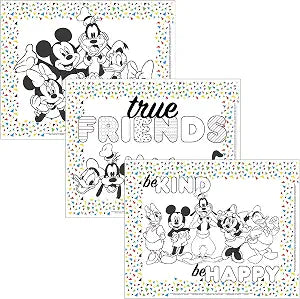 J.L. Childress Disney Baby ColorMe Disposable Placemats 24 Pack - Mickey