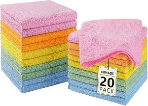 UNIMADE Washcloths 20 Pack Face Towels (12" x 12"), Highly Soft Wash Cloths